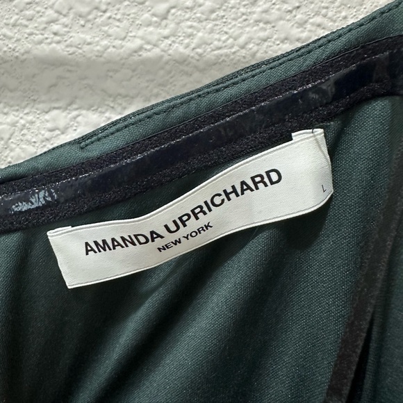 Amanda Uprichard NWOT Anja Ruched Tube Drape Mini Dress in Moss Large Revolve - Picture 8 of 9